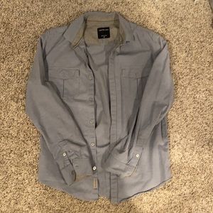 Blue American Eagle Dress Shirt, Size Medium